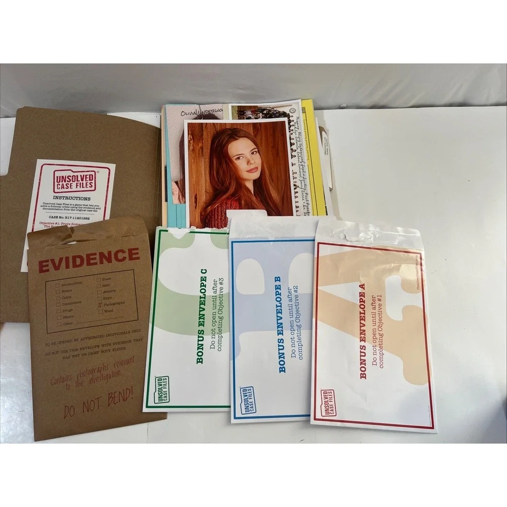 Unsolved Case Files Game‎ Jamie Banks Cold Case Murder Mystery Detective-USED